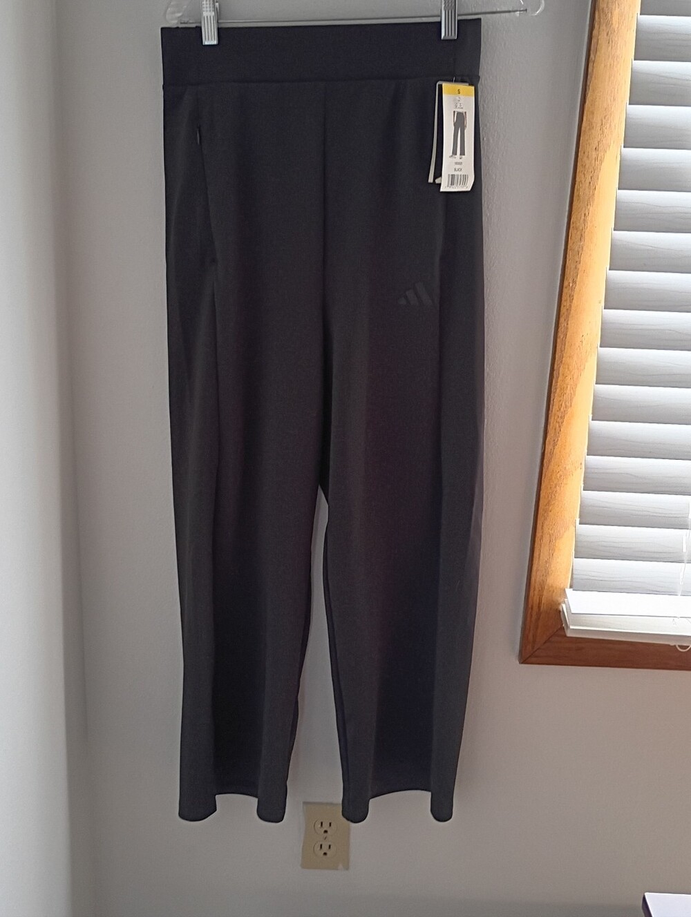adidas Black Performance Leggings with Subtle Logo